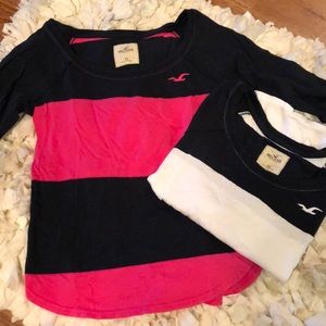 Hollister 3/4 sleeve shirt bundle